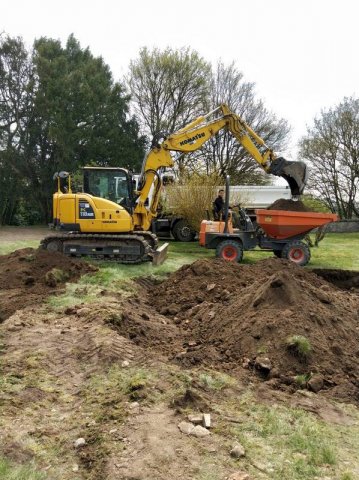 Terrassement de terrain pour construction de maison à Nevers